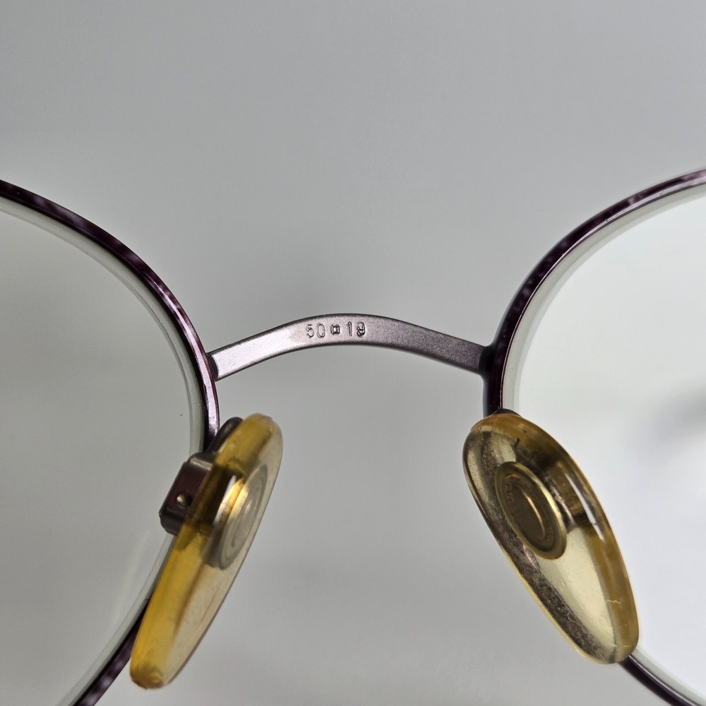 Anne Klein II 6003 K1054 Silver Violet Purple Metal Glasses Frames 50-19-135 - Picture 13 of 16